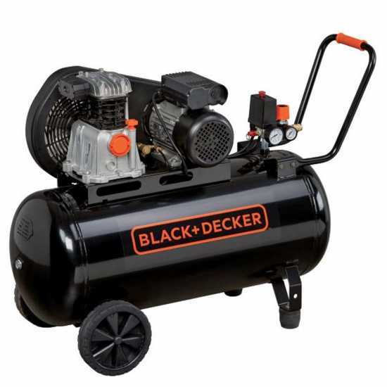 Black &amp; Decker BD 220/50 2M - Elektrischer Kompressor mit Riemenantrieb - Motor 2PS - 50Lt