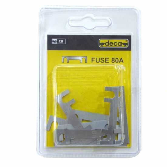 Sicherung 80A Deca - Klingensicherung, Verpackung 10 Teile