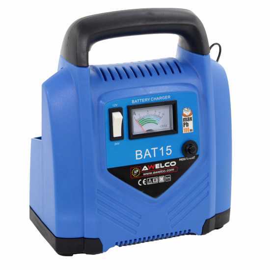 Awelco BAT 15 - Tragbares Akkuladeger&auml;t - 230V -  12/24V Batterien