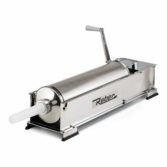 Manueller Tisch-Wurstf&uuml;ller Reber 8964 N INOX - 2 Geschwindigkeiten - F&uuml;llmenge 12 Kg