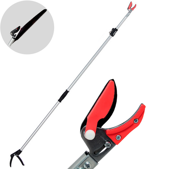 Ausonia - Baumschere f&uuml;r das Beschneiden auf verl&auml;ngerbarem Teleskopschaft von 192 bis 302 cm - mit Hands&auml;ge