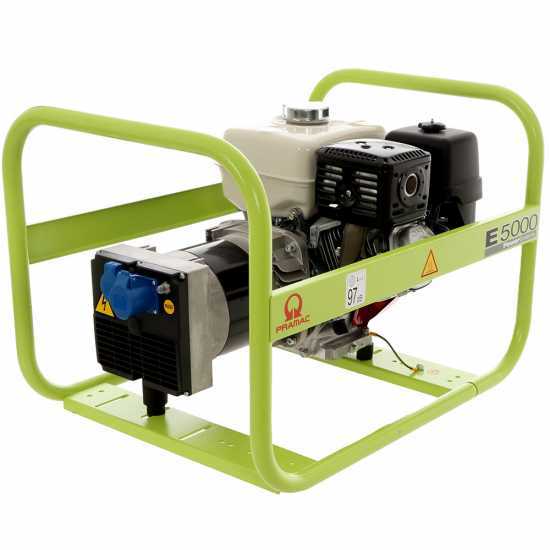 Pramac E 5000 - Benzin Stromerzeuger 4.6 kW - Dauerleistung 3.9 kW - 230V