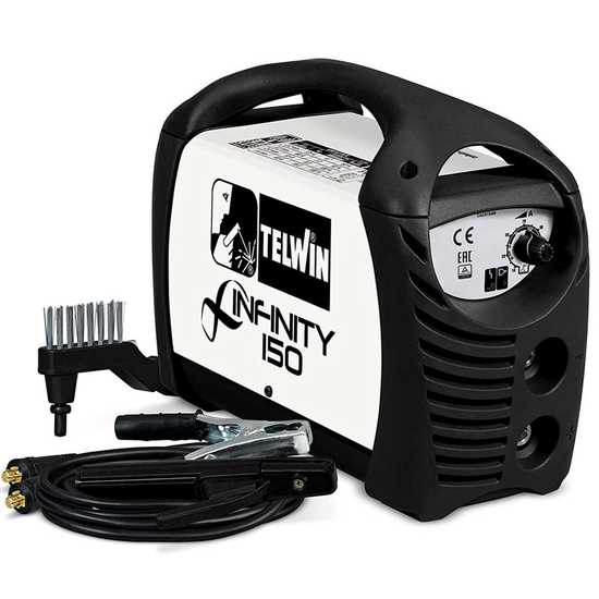 Inverter Schwei&szlig;ger&auml;t Elektrode mit Gleichstrom Telwin Infinity 150 - 130 A - mit Kit