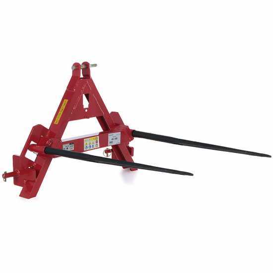 GeoTech Ballengabel f&uuml;r Heuballen - Dreipunktaufnahme f&uuml;r Traktor