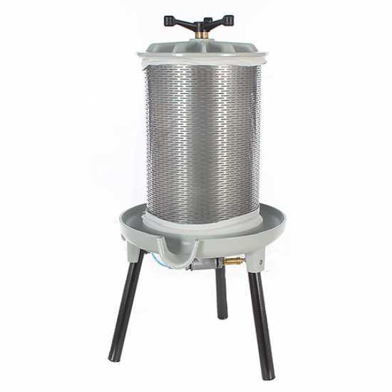 Grifo PEA20 - Pneumatische Obstpresse 20 L - Presskorb aus Edelstahl