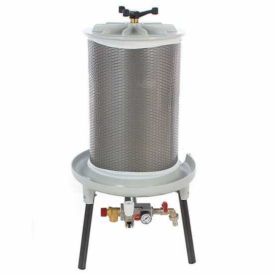 Grifo PEW20 - Hydropresse f&uuml;r Obst 20 L - Presskorb aus Edelstahl
