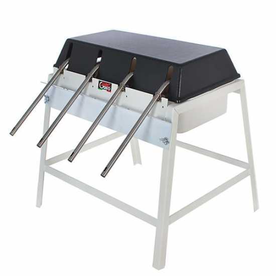 Grifo mit 4 Stationen - Manueller Abf&uuml;ller mit F&uuml;llventilen aus Edelstahl und Kunststofftank