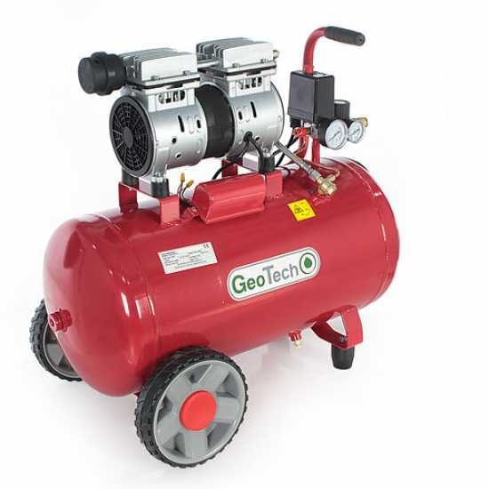 GeoTech S-AC 50.8.10 - Leiser elektrischer Kompressor 50 Lt - Motor 1 PS