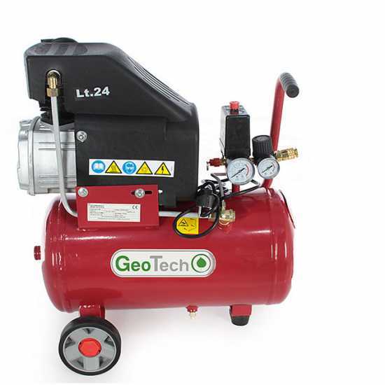 GeoTech AC 24.8.20 - Elektro Kompressor 24 Liter - Motor 2 PS
