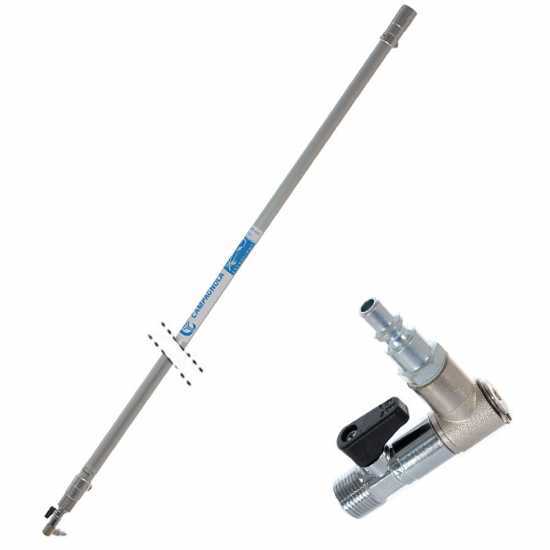 Verlängerungsschaft aus Aluminium, pneumatisch, Campagnola ExtraLight 200 cm, fest