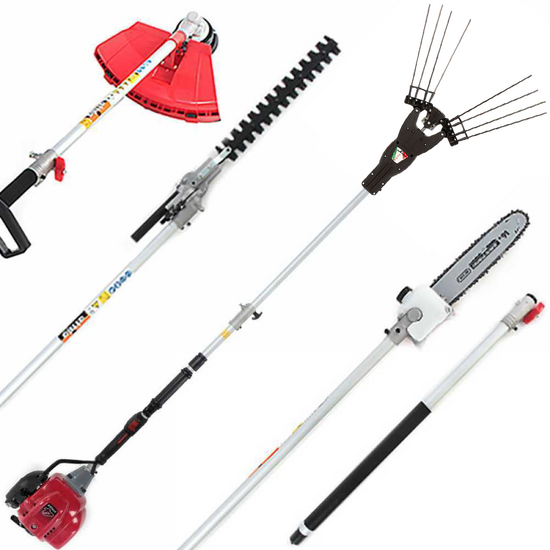 Olivenr&uuml;ttler + Multifunktion- Motorsense mit Honda Motor GX 35