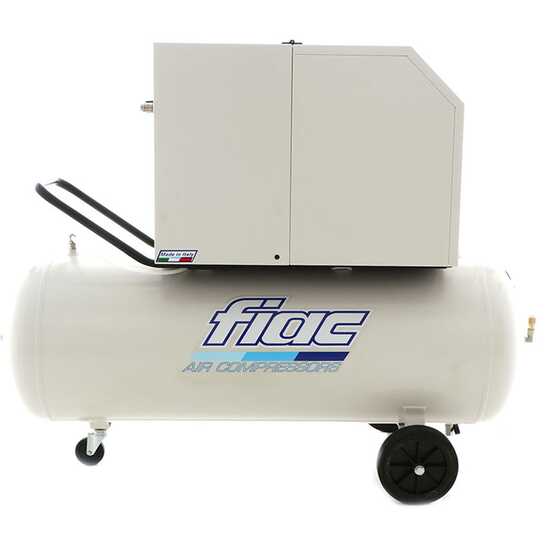 FIAC Silent AB200/360M - Elektro Kompressor auf Wagen - 230V - mit Riemen - 3 PS