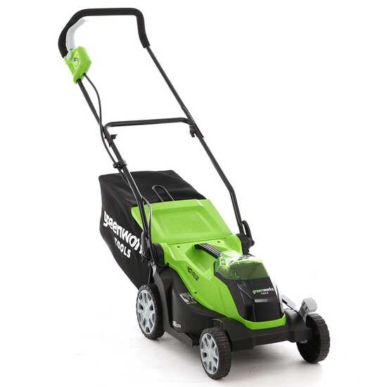 Akku Rasenm&auml;her Greenworks G40LM35 40V - Schnittbreite 35 cm - Batterie 4Ah