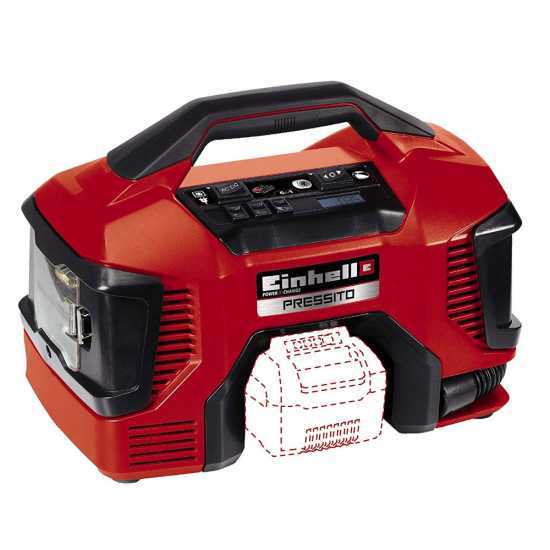 Einhell PRESSITO TE-AC 18/11 - Kompakter, tragbarer Akku Kompressor - OHNE AKKU UND LADEGER&Auml;T