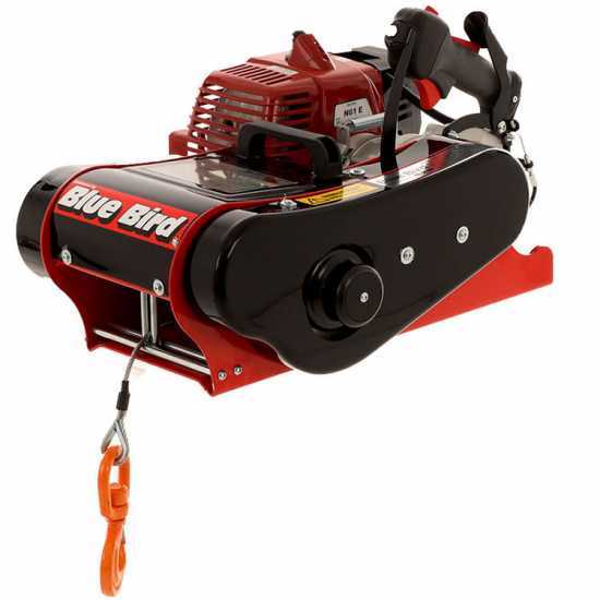 Blue Bird Industries BB-1610X - Benzin Motorseilwinde - Spillwinde mit 2-Takt Motor