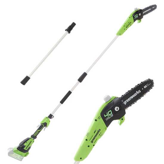Greenworks G40PSF 40V - Akku-Astkettens&auml;ge  mit Schultergurt und Teleskopschaft - OHNE AKKU UND LADEGER&Auml;T