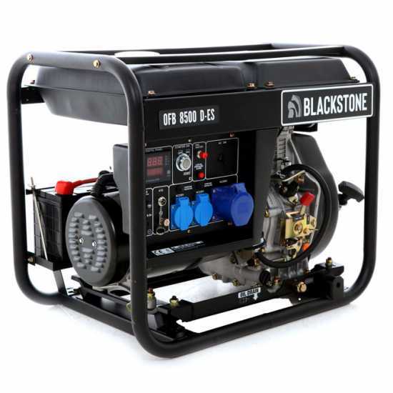 Blackstone OFB 8500 D-ES - Diesel-Stromerzeuger mit AVR-Regelung 6.3 kW - Dauerleistung 6.0 kW - 230V