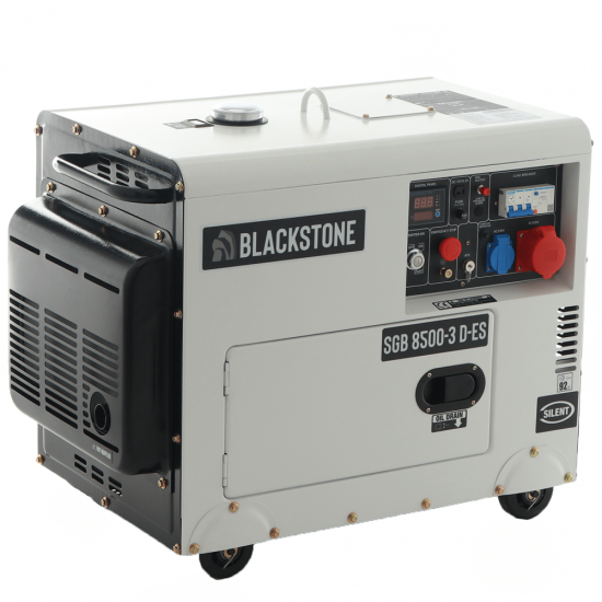 Blackstone SGB 8500-3 D-ES - Leiser Diesel-Stromerzeuger mit AVR-Regelung 6.3 kW - Dauerleistung 6 kW - 400V