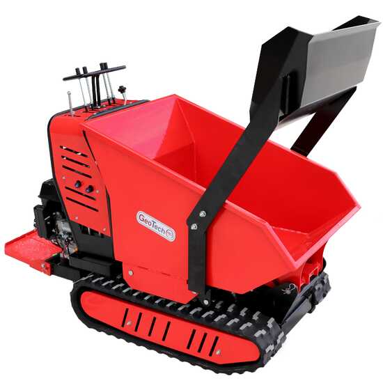 GeoTech Pro Geoporter 550 DHS Hydro – Raupendumper mit hydraulischer Kippmulde 500 kg – Hydrostatischer Antrieb