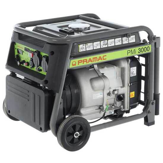 Pramac PMI3000 - Inverter-Stromerzeuger mit R&auml;dern 3 kW - Dauerleistung 2.8 kW - 230V