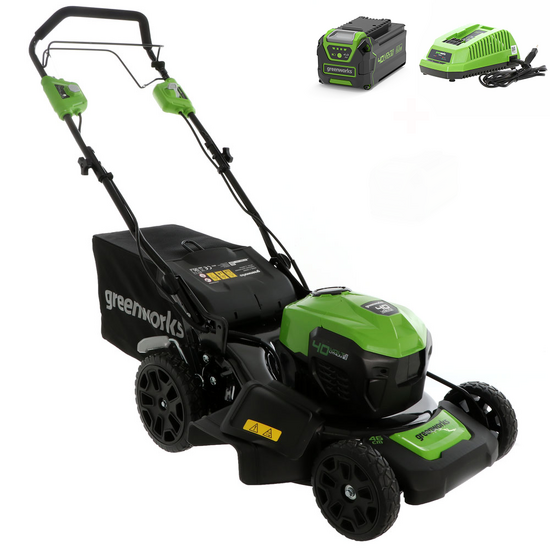 Greenworks GD40LM46SPK4 - Akku-Rasenmäher - 40V/4Ah - Schnittbreite 46 cm