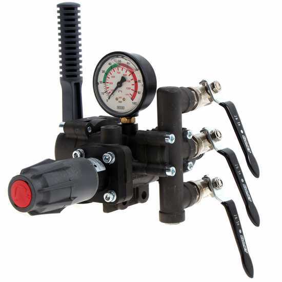 Druckregeleinheit Comet HPR 2 3-Wege 150 l/min Hoch-, Mittel- und Niederdruckregelung