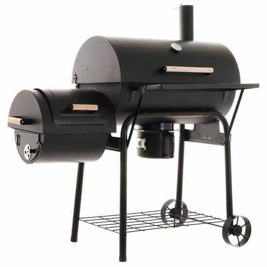 CB 650-2 Royal Food - Kohlegrill mit Grillrost aus Edelstahl und R&auml;ucherkammer - Kochfl&auml;che 64,5x37x5 cm