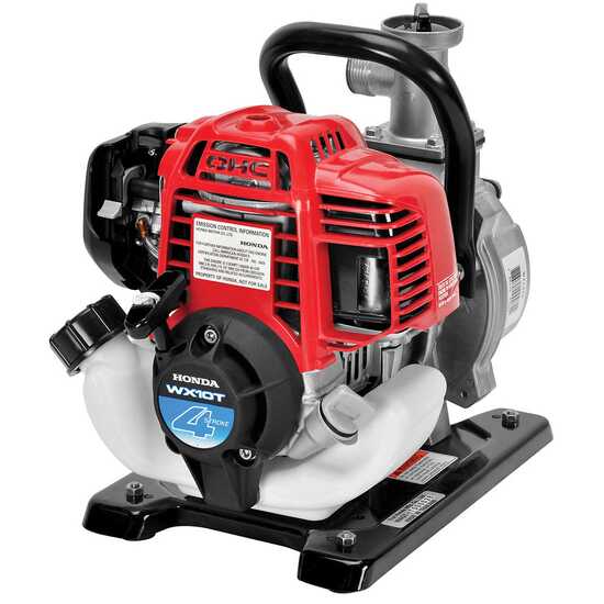 Selbstansaugende Benzin Gartenpumpe Honda WX10T, 25 mm Anschl&uuml;sse
