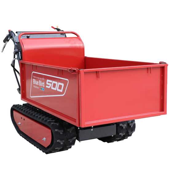 Raupendumper BLUE BIRD Transporter 500 H - Ausziehbare Mulde mit 500 kg Tragf&auml;higheit