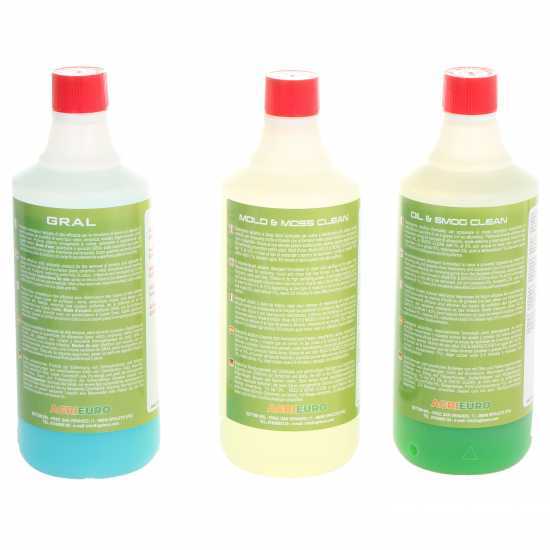 Set Reinigungsmittel f&uuml;r Au&szlig;enbodenfl&auml;chen AgriEuro - 3 1L-Flaschen