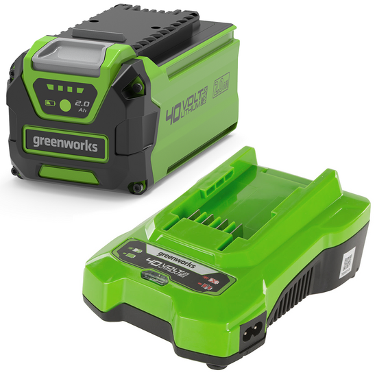 Starter kit Greenworks Akku 40V 2Ah + Ladegerät