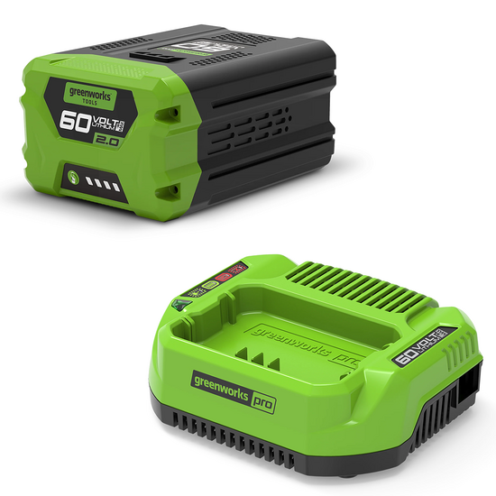 Starter kit Greenworks Akku 60V 2Ah  + Ladeger&auml;t
