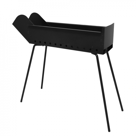 Mille BBQ-40 Go - Holzkohle-Bratrost f&uuml;r Lammspie&szlig;e - 40x14cm