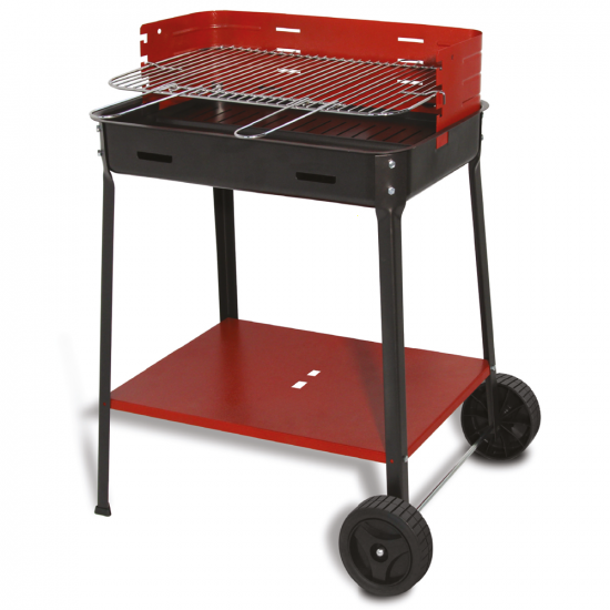 Mille Flavia c/r 55 - Handgefertigter Eisen-Holzkohlegrill - 55,5x29,5cm