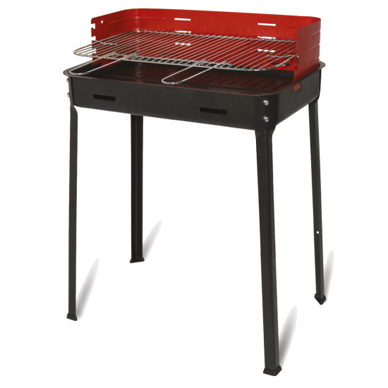 Mille Flavia s/r 55 - Handgefertigter Eisen-Holzkohlegrill - 55,5x29,5cm