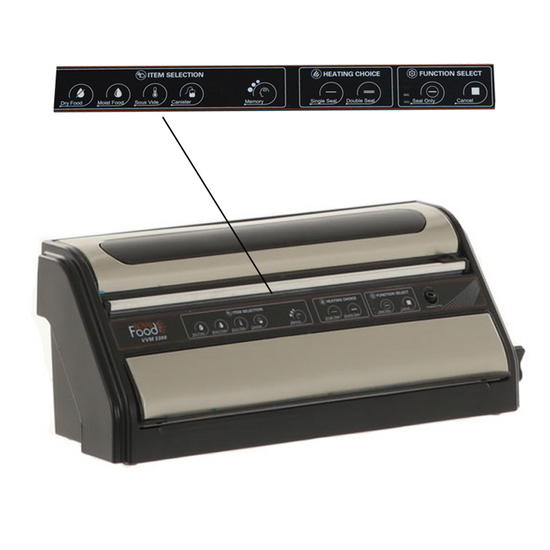 RoyalFood VVM 3300 - Vakuumierger&auml;t - Doppelte Schwei&szlig;leiste 33 cm 