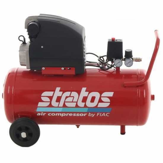 Elektrischer Kompressor auf R&auml;dern FIAC STRATOS 50 - 2 PS Motor, Tank: 50 L