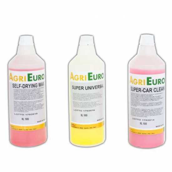 Kit 3 Reinigungsmittel f&uuml;r Autos AgriEuro