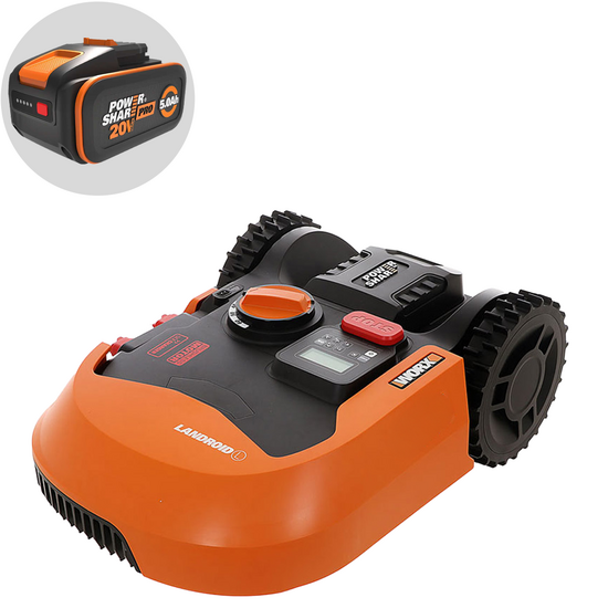 Mähroboter Worx Landroid WR147E.1 mit Begrenzungskabel - 20V und 4Ah Akku - L1000