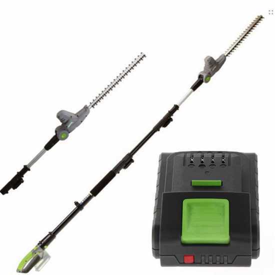 Verdemax TT20 Akku-Heckenschere mit Teleskopschaft - Akku 20V 2Ah