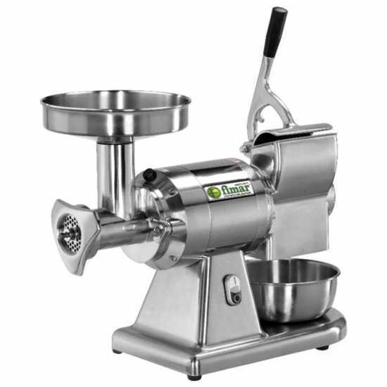 FIMAR TC12AT - Elektrischer Fleischwolf - Mit integrierter Hartk&auml;sereibe - Schneideeinheit aus Edelstahl - 400V