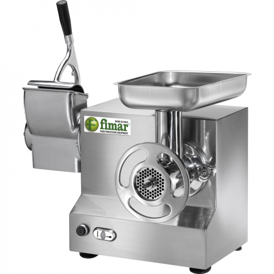 FIMAR TC22AT - Elektrischer Fleischwolf  - mit integrierter Hartk&auml;sereibe - Aluminium-Schneideeinheit - 230V