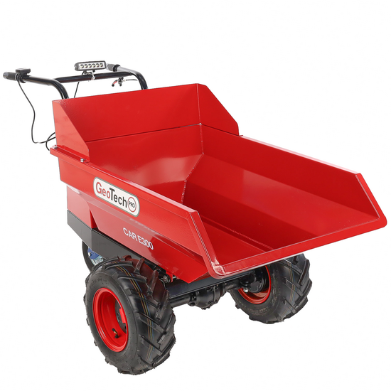 GeotechPro Mini Dumper Car E300 - manuell kippbarer Behälter 300 kg