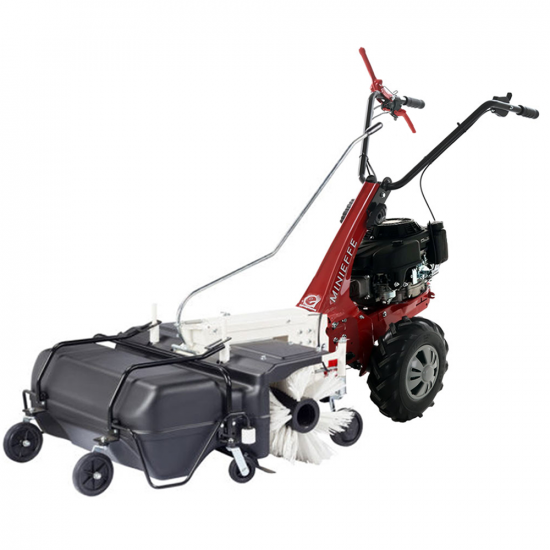 Kehrmaschine Eurosystems Minieffe RM mit Walze 88 cm und Schmutzbeh&auml;lter - Loncin 196 OHV