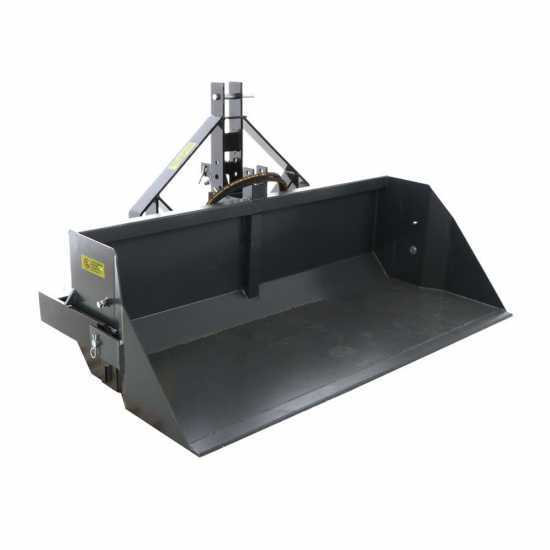 Hydraulische Heckschaufel BlackStone B-PAL H 160 f&uuml;r Traktoren - 160 cm - 700 Kg Nutzlast