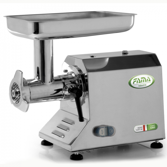 FAMA TIK12 UNIKO - elektrischer Fleischwolf - Geh&auml;use und Schneideeinheit aus Edelstahl - 400 V