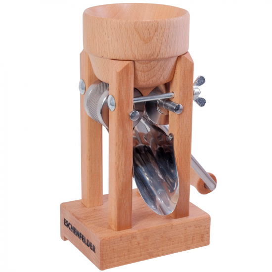 Eschenfelder 1210 Buchenholz 150g - Manuelle Flockenquetsche mit Walzen aus Edelstahl