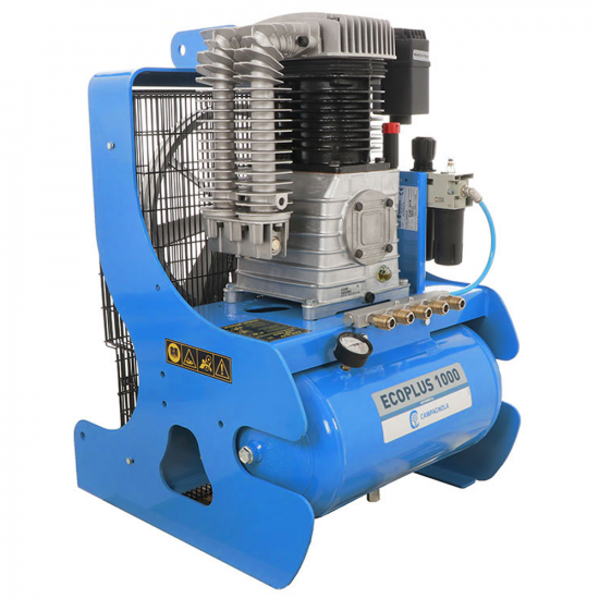 Kompressor f&uuml;r Traktor Campagnola PTO ECOPLUS 1000 f&uuml;r Olivenernte und Baumschnittsysteme