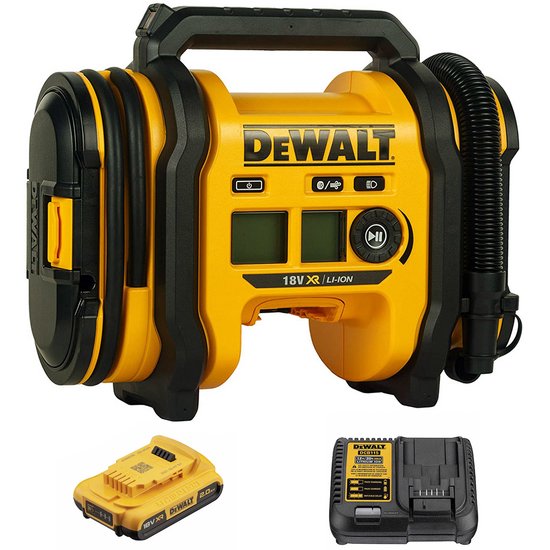 DEWALT DCC018N-XJ - Akku-Kompakt-Kompressor - 18V/2.0 Ah Akku und Ladeger&auml;t