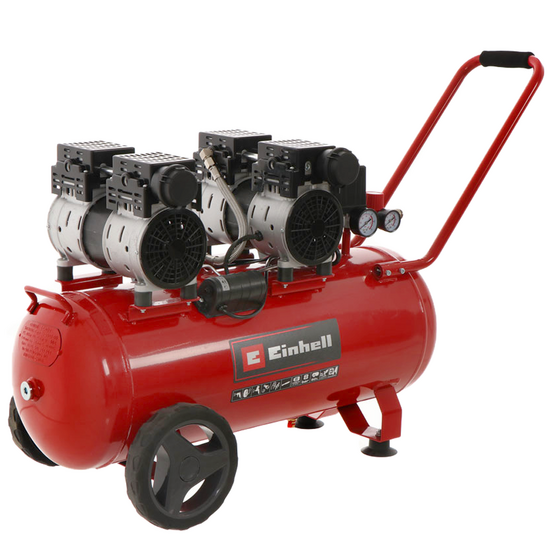 Einhell TE-AC 50 Silent - Leiser Elektrischer Kokompressor mit Wagen